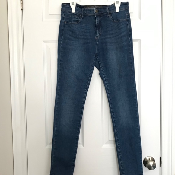 Y2K WAX JEAN Denim Jeans Skinny Ankle Size 6 Fit Deep Blue - Picture 2 of 12